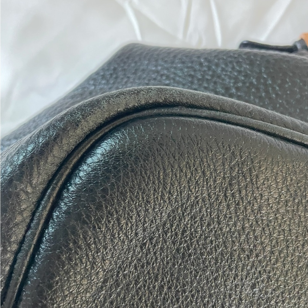 Michael Kors Black Leather Tote Bag - Picture 5 of 16